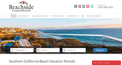 Desktop Screenshot of beachsidevacationrentals.net